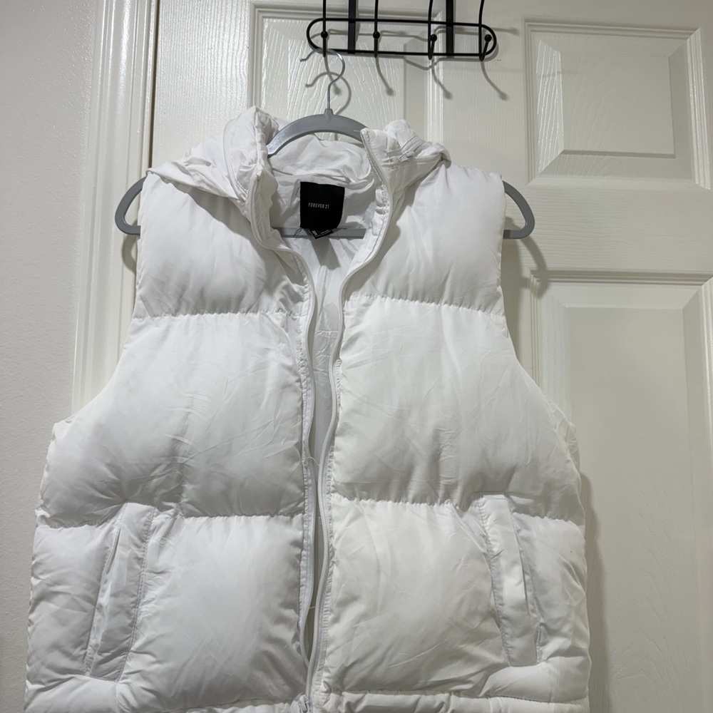 White Puffer Vest